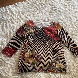 Chico's Bold Print Top